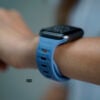 Cool Blue Waterproof Silicone Sports Bands for Apple Watch 42MM 41MM 40MM Series 4 5 6 7 8 9 10 SE SE 2 Gen