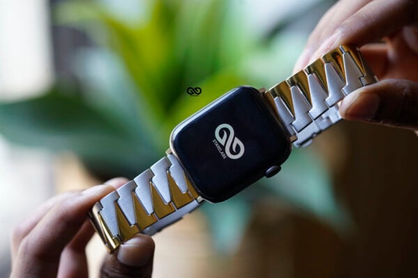 Gold Silver Glossy Matte Link Strap For Apple Watch 44MM 45MM 46MM Series 4 5 6 7 8 9 10 SE SE 2 Gen - Image 11