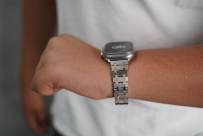 Stainless Steel Metal Chain Strap For Apple Watch 49 (Series Ultra/Ultra 2/Ultra 3)