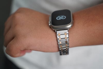 Stainless Steel Metal Chain Strap For Apple Watch 49 (Series Ultra/Ultra 2/Ultra 3)