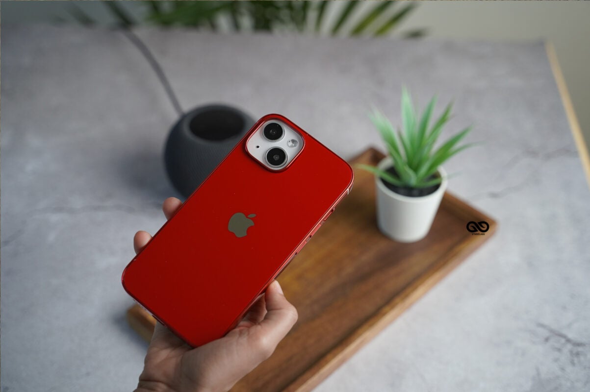 Red Glass Finish Soft case for iPhone 14 Plus
