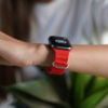 Red Silicone Ocean Band For Apple Watch 42MM 41MM 40MM Series 4 5 6 7 8 9 10 SE SE 2 Gen