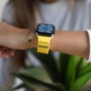 Yellow Silicone Ocean Band For Apple Watch 42MM 41MM 40MM Series 4 5 6 7 8 9 10 11 SE SE 2 Gen