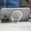 Natural Shockproof Slim Case with 360 Degree Rotatable Magsafe Ring For iPhone 15/15Pro/15Pro max