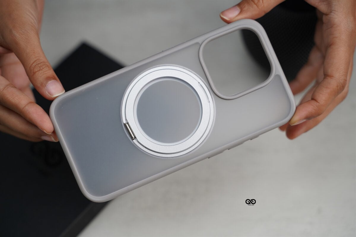 Natural Shockproof Slim Case with 360 Degree Rotatable Magsafe Ring For iPhone 15/15Pro/15Pro max