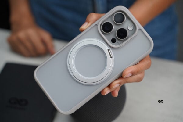 Natural Shockproof Slim Case with 360 Degree Rotatable Magsafe Ring For iPhone 15/15Pro/15Pro max - Image 3