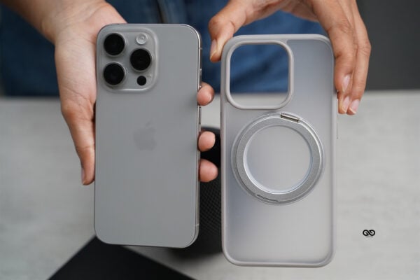 Natural Shockproof Slim Case with 360 Degree Rotatable Magsafe Ring For iPhone 15/15Pro/15Pro max - Image 9