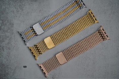 Magnetic closure stainless steel loop For Apple Watch 42MM 41MM 40MM Series 4 5 6 7 8 9 10 SE SE 2 Gen
