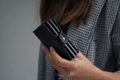 Carbon Fiber Leather Card and Cash Holder