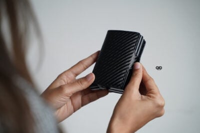 Carbon Fiber Leather Card and Cash Holder