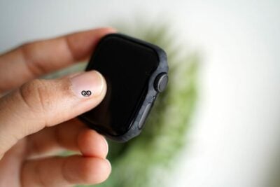 Black & Grey Real Aramid Carbon Fiber Bumper for Apple Watch 49/46/45/44/42/41/40 MM