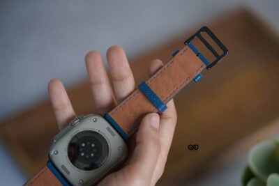 Faux leather strap (casual/office look) For iWatch 49 mm for Series Ultra
