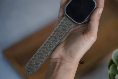 Faux leather strap (casual/office look) For iWatch 49 mm for Series Ultra