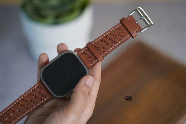 Faux leather strap (casual/office look) For iWatch 49 mm for Series Ultra
