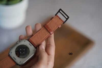 Faux leather strap (casual/office look) For iWatch 49 mm for Series Ultra