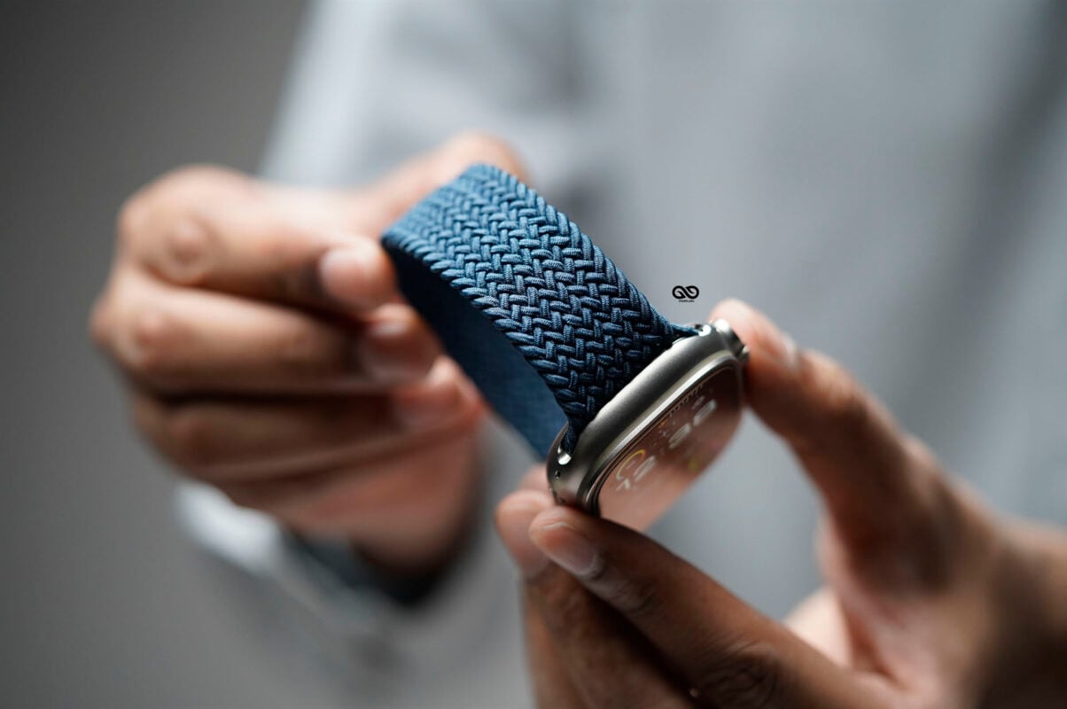 Abyss Blue Braided Solo Loop For Apple Watch 49 MM Series Ultra/Ultra 2