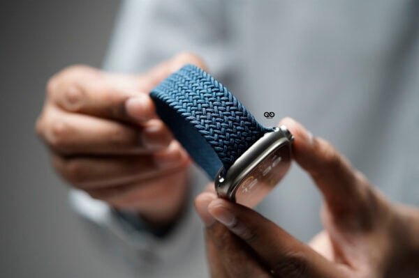 Abyss Blue Braided Solo Loop For Apple Watch 49 MM Series Ultra/Ultra 2 - Image 2