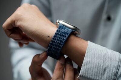 Abyss Blue Braided Solo Loop For Apple Watch 49 MM Series Ultra/Ultra 2