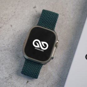 Midnight Green Braided Solo Loop For Apple Watch 49 MM Series Ultra/Ultra 2