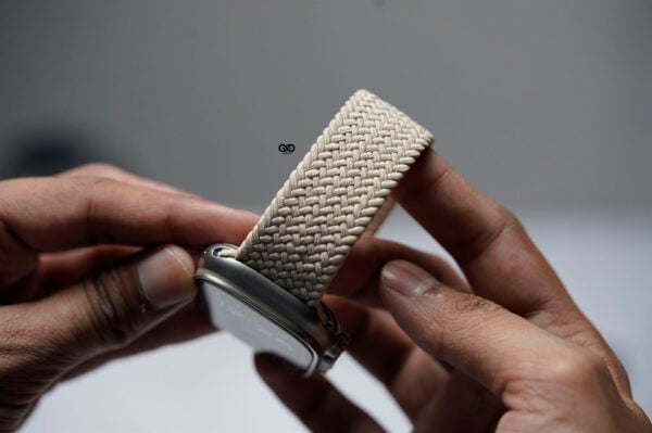 Beige Braided Solo Loop For Apple Watch 49 MM Series Ultra/Ultra 2