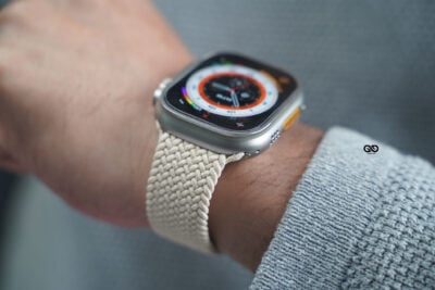 Beige Braided Solo Loop For Apple Watch 49 MM Series Ultra/Ultra 2