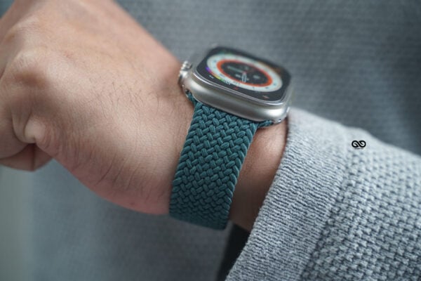 Midnight Green Braided Solo Loop For Apple Watch 49 MM Series Ultra/Ultra 2 - Image 4