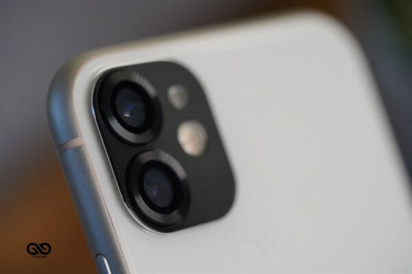Black Shockproof Camera Lens For iPhone 12/12 Mini - Image 5