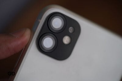 Black Shockproof Camera Lens For iPhone 12/12 Mini