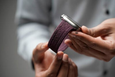 Dark Cherry Braided Solo Loop For Apple Watch 49 MM Series Ultra/Ultra 2
