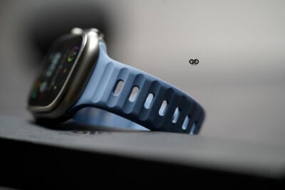 Cool Blue Waterproof Silicone Sports Band for Apple Watch 49 MM Series Ultra/Ultra 2