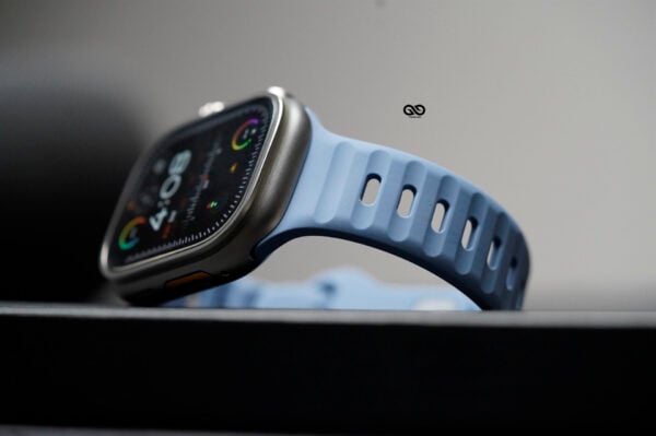 Cool Blue Waterproof Silicone Sports Band for Apple Watch 49 MM Series Ultra/Ultra 2