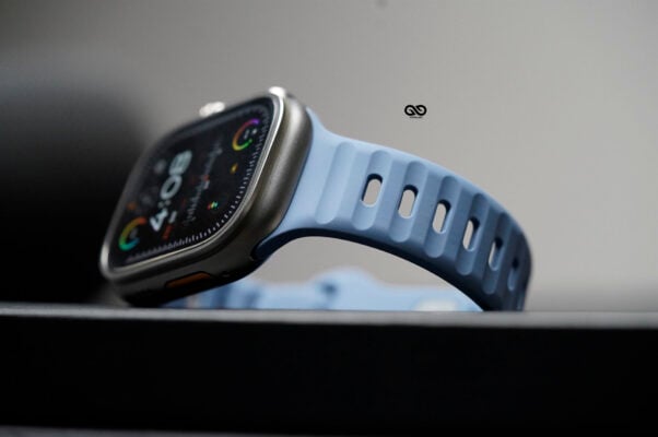 Cool Blue Waterproof Silicone Sports Band for Apple Watch 49 MM Series Ultra/Ultra 2