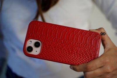 Designer Croc Textured Faux Leather Case