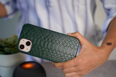 Designer Croc Textured Faux Leather Case