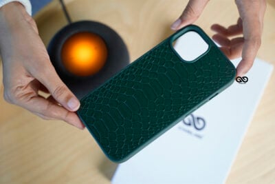 Designer Croc Textured Faux Leather Case