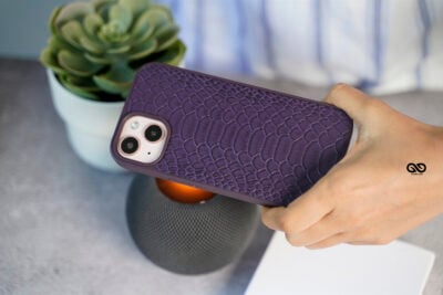 Designer Croc Textured Faux Leather Case