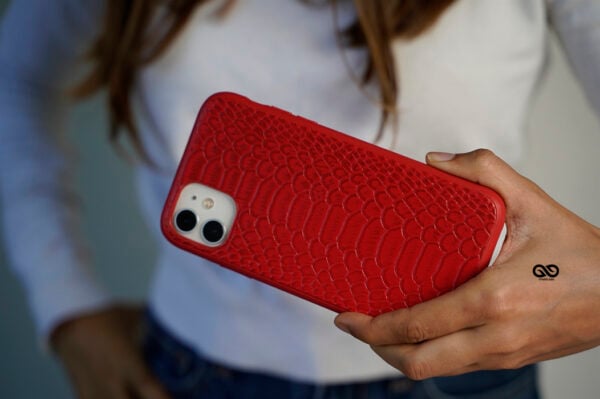 Designer Croc Textured Faux Leather Case - Image 71
