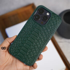 Designer Croc Textured Faux Leather Case