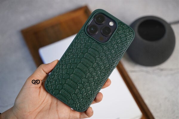 Designer Croc Textured Faux Leather Case