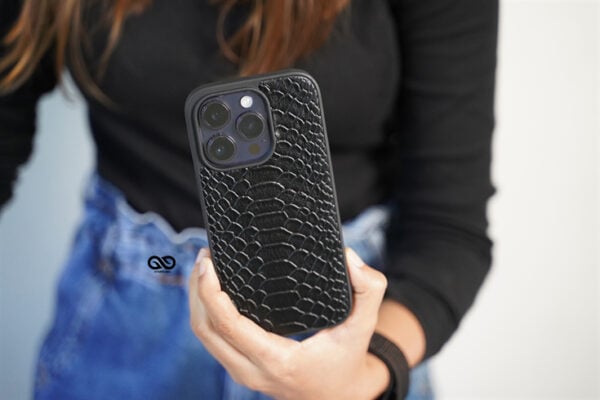 Designer Croc Textured Faux Leather Case - Image 14