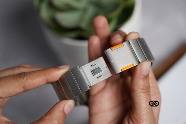 Titanium Matte Finish Detachable Link Strap With Magnetic Closure For Apple Watch 49 MM Series Ultra/Ultra 2 - Image 36