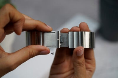 Titanium Matte Finish Detachable Link Strap With Magnetic Closure For Apple Watch 44MM 45MM 46MM Series 4 5 6 7 8 9 10 11 (SE 2 3 Gen) 146 Titanium Matte Finish Detachable Link Strap With Magnetic Closure For Apple Watch 44MM 45MM 46MM Series 4 5 6 7 8 9 10 11 (SE 2 3 Gen)