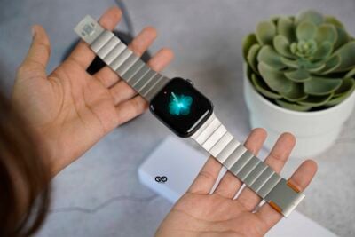 Titanium Matte Finish Detachable Link Strap With Magnetic Closure For Apple Watch 44MM 45MM 46MM Series 4 5 6 7 8 9 10 11 (SE 2 3 Gen) 102 Titanium Matte Finish Detachable Link Strap With Magnetic Closure For Apple Watch 44MM 45MM 46MM Series 4 5 6 7 8 9 10 11 (SE 2 3 Gen)