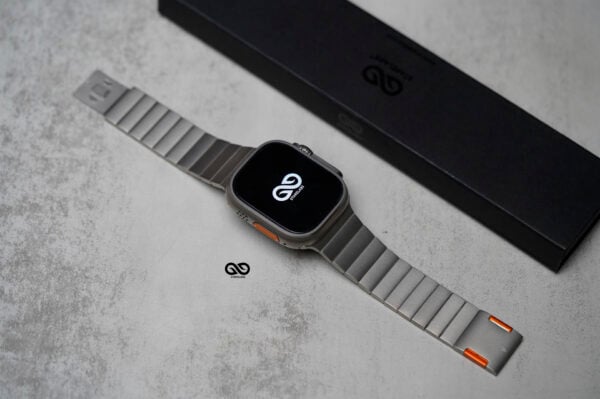 Titanium Matte Finish Detachable Link Strap With Magnetic Closure For Apple Watch 49 MM Series Ultra/Ultra 2 - Image 48