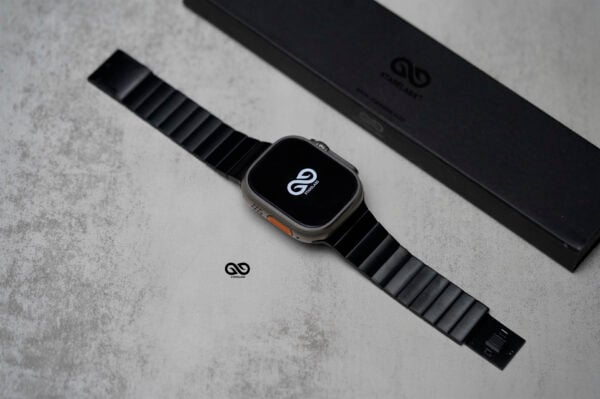 Titanium Matte Finish Detachable Link Strap With Magnetic Closure For Apple Watch 49 MM Series Ultra/Ultra 2 - Image 50