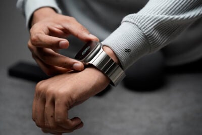 Titanium Matte Finish Detachable Link Strap With Magnetic Closure For Apple Watch 49 MM Series Ultra/Ultra 2