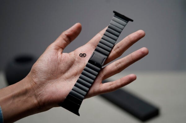 Titanium Matte Finish Detachable Link Strap With Magnetic Closure For Apple Watch 49 MM Series Ultra/Ultra 2 - Image 6