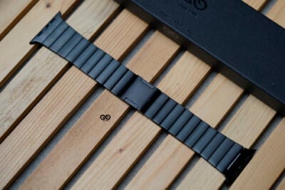 Titanium Matte Finish Detachable Link Strap With Magnetic Closure For Apple Watch 49 MM Series Ultra/Ultra 2