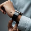 Titanium Matte Finish Detachable Link Strap With Magnetic Closure For Apple Watch 44MM 45MM 46MM Series 4 5 6 7 8 9 10 11 (SE 2 3 Gen)