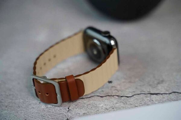 Two Coloured Faux Leather Strap with buckle Apple Watch 44MM 45MM 46MM Series 4 5 6 7 8 9 10 SE SE 2 Gen - Image 62